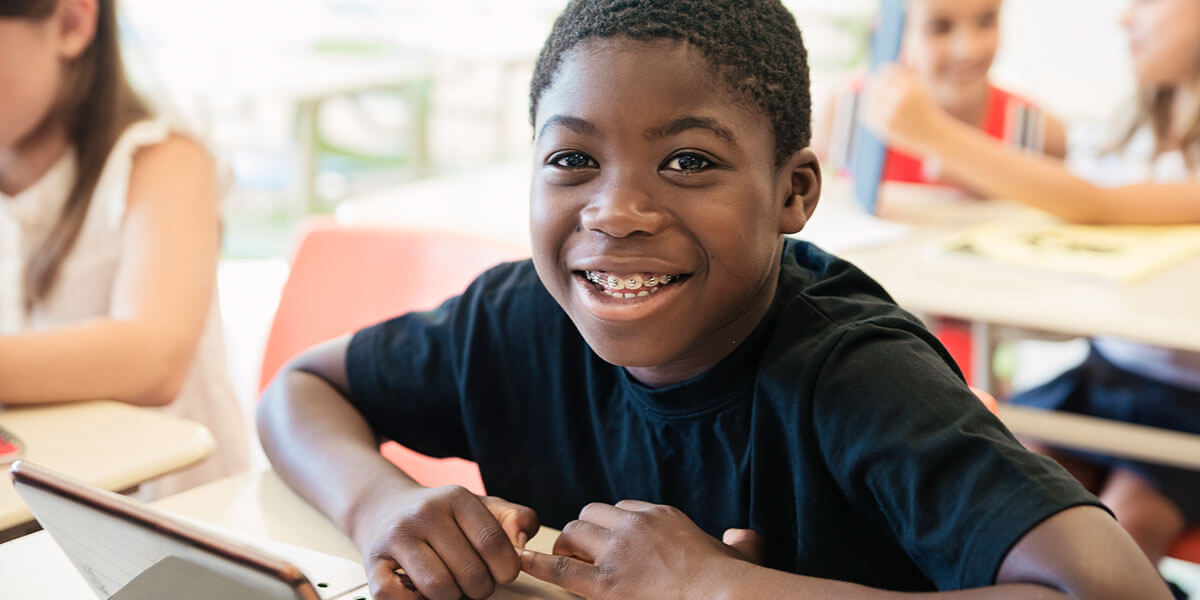 Boy in New Braces